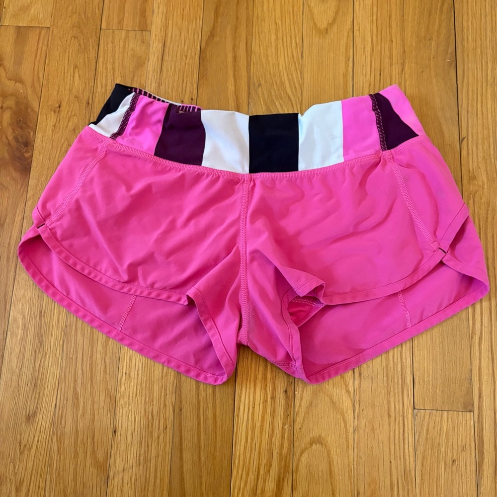 Lululemon Pink Speed Up Shorts